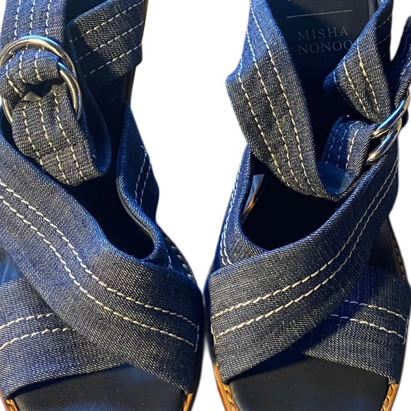 MISHA NONOO X ALDO RISE, Elora Mule in ‘Denim
 (Size 7.5) Good Condition. - Picture 4 of 7